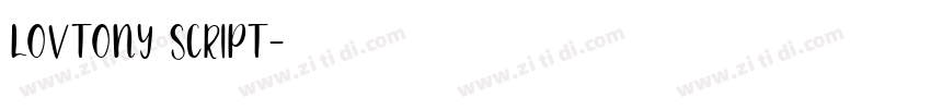LOVTONY SCRIPT字体转换
